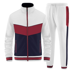 Conjunto Deportivo Personalizado de 2 Piezas para Hombre, Sudadera con Cremallera y Pantalones de Felpa Francesa, Conjunto Informal para Gimnasio - Product Image 1