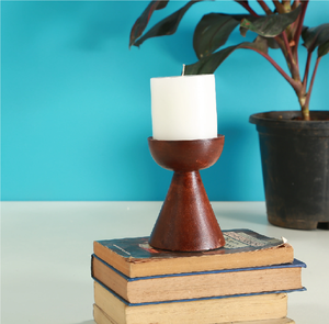 Support de bougie en bois, bougeoir décoratif de bureau en bois, design tendance, fournisseur en gros - Product Image 3