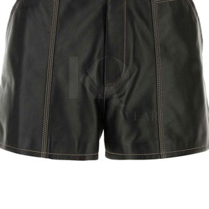 Pantalones Cortos de Cuero Clásicos para Hombre con Diseño Minimalista, Tacto Suave y Construcción Duradera - Product Image 6