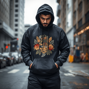 เสื้อฮู้ดผู้ชายผ้าฝ้ายฟลีซหนา 450 GSM ทรงโอเวอร์ไซส์ อุ่นสบายสำหรับฤดูหนาว พร้อมปักโลโก้ตามสั่ง - Product Image 2