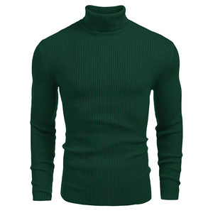 Spring Summer Short Sleeve <b>Checkered</b> Pattern Ribbed Men's <b>Top</b> Zipper Polo Neck Men's Cotton Knit Sweater - Product Image 3