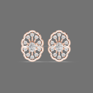 925 Sterling <b>Silver</b> Stud <b>Earrings</b> Natural Gemstone Jewelry Diamond <b>Pearl</b> Main Perfect Gift - Product Image 1