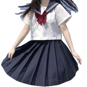 ชุดเครื่องแบบนักเรียนญี่ปุ่นพร้อมสเวตเตอร์ถักสำหรับฤดูใบไม้ผลิและใบไม้ร่วงชุดคาร์ดิแกน JK นักเรียนหญิงคอสเพลย์ - Product Image 2