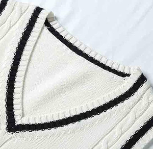 Cárdigan sin Mangas Premium para Mujer - Chaleco de Punto con Cuello en V - Top Suave y Transpirable de Color Sólido para Mujer - Product Image 4