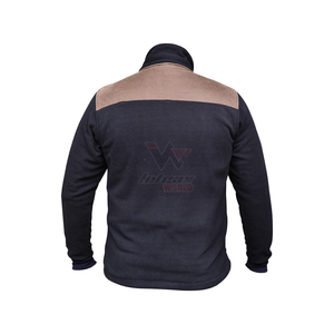 Vestes polaires de chasse Safari bleu foncé à fermeture éclair intégrale, avec panneau contrastant aux épaules et poches latérales, pour homme, hiver, pour activités de plein air - Product Image 2