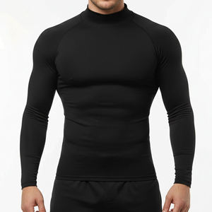 Maillot de compression à col montant et manches longues pour MMA, respirant, UPF50+, séchage rapide, pour BJJ, taille personnalisable - Product Image 1