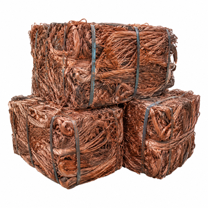 Déchets de fil de cuivre nu brillant, conducteurs dénudés propres pour une récupération élevée, matière première pour la fusion, emballés en balles sécurisées en vrac - Product Image 5
