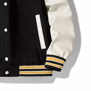Chaquetas de Béisbol de Invierno con Logotipo Personalizado al por Mayor para Hombre, Chaquetas Bordadas con Logotipo Estilo Universitario, Ropa de Hombre de Moda, Estilo Vintage con Parches - Product Image 5
