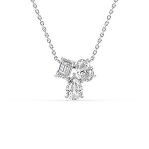 Colgante de Diamante Cultivado en Laboratorio con Corte Pera de 2.1 Quilates, Certificado por IGI, Plata 925, Estilo Único, Ligero, Corte Brillante, Joyería Fina para Boda - Product Image 3