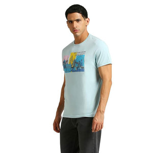 Camiseta de hombre ajustada con estampado de logotipo personalizado, camiseta personalizada transpirable de secado rápido, camiseta de entrenamiento de gimnasio, camiseta de fitness para hombre - Product Image 5
