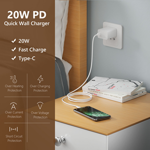 <span class=keywords><strong>Cargador</strong></span> <span class=keywords><strong>de</strong></span> Pared Rápido USB-C <span class=keywords><strong>de</strong></span> 20W, PD 3.0, Adaptador <span class=keywords><strong>de</strong></span> Corriente <span class=keywords><strong>Tipo</strong></span> C para Teléfonos, Tabletas y Otros Dispositivos Electrónicos - Product Image 2