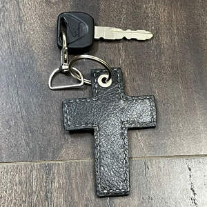 Porte-clés en cuir de vache véritable de qualité supérieure 2026, motif tissé, porte-clés religieux, breloque pour sac, achat en gros, cadeaux - Product Image 6