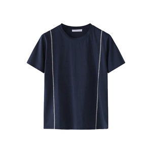 Men Summer Casual Breathable Quick Dry Polyester/Cotton <b>Knitted</b> 300g 2-Piece T-Shirt & Shorts Tracksuit <b>Set</b> - Product Image 4