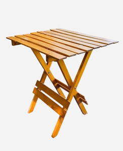 Mesa Auxiliar Plegable de Madera Vintage, Compacta, Portátil, para Patio Exterior, Mueble Decorativo - Product Image 5