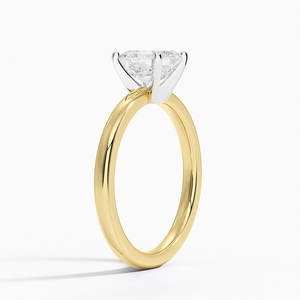 Anillo de Diamante Moissanite con Corte Asscher Chapado en Oro Amarillo de 18K y 14K, 2ct, Color D, Claridad VVS1, Anillo Solitario a Bajo Precio - Product Image 2