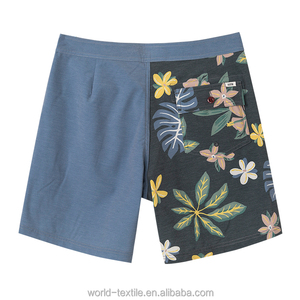 Shorts de Baño de Secado Rápido con Estampado Tropical para Hombre, Cintura Media, Casuales, para Playa, con Bolsillos y Cierre con Cordón - Product Image 2