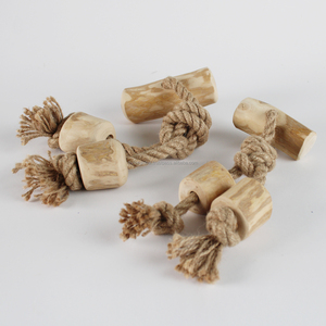 Vente en gros de jouets de remorqueur triple engageant, à partir de bois de café, parfait pour les mâcheurs forts, remorqueur de chien, fabricant du Vietnam, ODM, bas quantité minimale de commande - Product Image 3