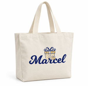 กระเป๋าผ้าแคนวาสแบบไม่เคลือบ 220 GSM พร้อมลายพิมพ์ MARCEL DTF ขนาด 40x34x16 ซม. รับทำโลโก้ตามสั่ง ขายส่ง กระเป๋าโปรโมชั่นสำหรับงานอีเว้นท์ - Product Image 6