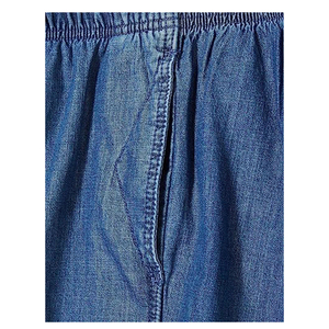 Pantalones Cortos Bermuda de Mezclilla Azul para Hombre, Cintura Media, Estilo Casual con Bolsillos, Tejido de Algodón Transpirable - Product Image 6