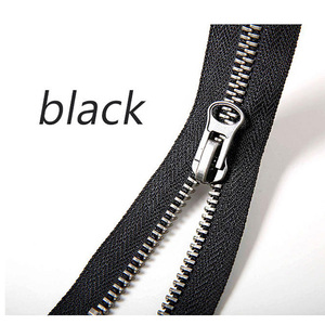 Fermeture éclair métallique robuste à glissière automatique avec curseur de qualité supérieure pour vêtements, vestes, sacs et articles vestimentaires - Product Image 2