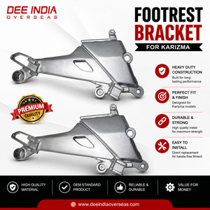 Motorcycle <b>Footrest</b> Bracket for Karizma | Heavy Duty Metal <b>Footrest</b> Holder | Durable & Precision Fit - Product Image 3