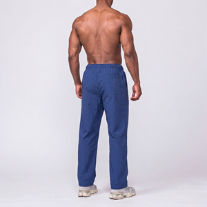 Men <b>Wind</b> <b>breaker</b> Wide Leg Pants Casual Street wear Baggy Mid Drawstring Waist 100% Nylon Polyester Sports Wear Windbreaker Pants - Product Image 2