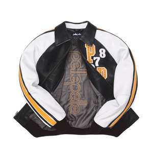 Chaqueta de Cuero para Hombre, Bordada, Ecológica, Resistente al Viento, OEM, Calidad Premium, Diseño Elegante, Duradera, Cómoda, Fabricación Personalizada - Product Image 2
