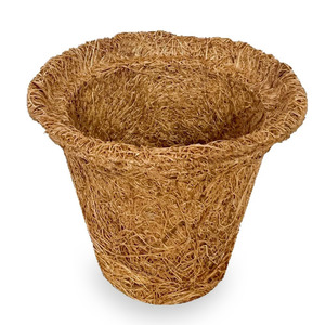 Large garden pots eco-friendly coco husk fiber pot factory price coconut coir <b>plant</b> <b>basket</b> - Product Image 5