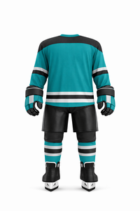 Jersey de Hockey sobre Hielo Personalizado, Transpirable, de Secado Rápido, Cuello en V, Manga Larga, Absorbe la Humedad, 100% Poliéster, Impresión Sublimada, Invierno - Product Image 2