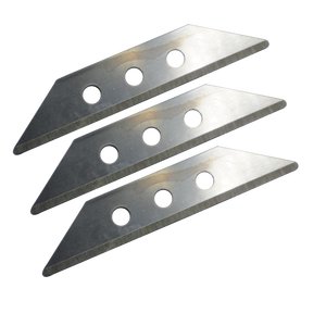 Cuchilla trapezoidal afilada de acero de alto carbono para recortar, rebanar y cortar - Product Image 3