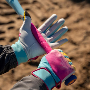 Gants de frappe en nylon colorés GLOBAL STAR, design rembourré, fermeture auto-agrippante, sangles réglables, couleurs personnalisées, respirants, légers - Product Image 3