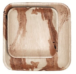 Plato cuadrado desechable de hoja de palma ecológico y elegante para bodas y ocasiones especiales - Product Image 4