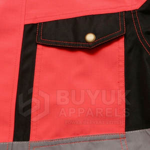 Veste de sécurité à capuche haute visibilité, réfléchissante, imperméable, respirante et ignifuge pour vêtements de travail industriels, 100% polyester - Product Image 6