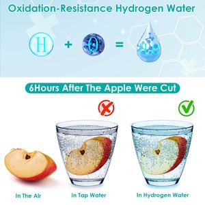 Bouteille d'eau hydrogénée portable de 1,5 L, grande capacité, électrolyse rapide en 6 minutes, générateur rechargeable pour la maison et les bouteilles de sport - Product Image 6