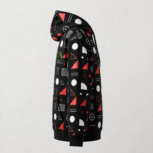 เสื้อฮู้ด NEXTEX Unisex Bauhaus Geo สีดำ ขาว แดง ผ้าฝ้ายผสมโพลีเอสเตอร์เนื้อนุ่ม - Product Image 4