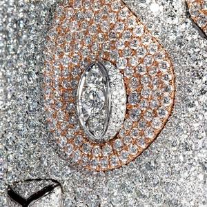 Joyería Hip Hop Estilo Punk para Hombre, Plata de Ley 925 Personalizada con Moissanita VVS en Corte Baguette y Engaste de Garra para Nombre o Letra Certificada con Brillo - Product Image 3