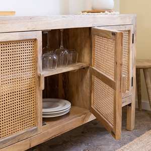 ตู้ข้างเตียงไม้มะม่วงและหวาย รุ่นวันดานา รัเดียนท์ แกรนด์ - Product Image 3