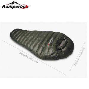 Kamperbox Winter Warm and Waterproof Outdoor Down Sleeping Bag for Camping Tourism Safety & Survival Gear - Product Image 6