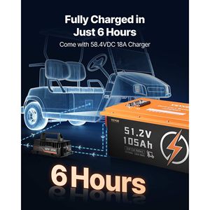 Batería de Litio para Carro de Golf de 48V 105Ah, 48 Voltios, 200A BMS, Monitor Táctil, Aplicación Móvil, Paquete de Baterías LiFePO4 - Product Image 6