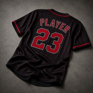 Maillot de baseball imprimé haut de gamme, uniforme personnalisé pour équipes sportives, vêtements de sport à boutons, anti-humidité, séchage rapide, vêtements athlétiques OEM ODM - Product Image 5
