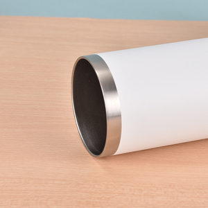 Vaso térmico de acero inoxidable de 20 oz con aislamiento al vacío, doble pared, recto, con tapa, para viaje, rendimiento térmico de 24 horas - Product Image 2
