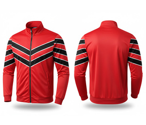 Chaqueta con Cierre de Poliéster Resistente para Uso en Exteriores y Gimnasio, Cálida, Transpirable y de Secado Rápido |   Tallas Hombre Mujer Juvenil |   Chaqueta de Entrenamiento - Product Image 1
