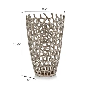 Japandi Minimal Decorative Metal Flower <b>Vase</b> Birthday Neutral Home Styling Bulk Manufacturer ZAHID EXPORTS - Product Image 2