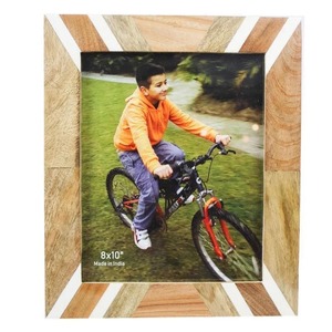 Rustic Wooden Photo <b>Frame</b> 8x10 Inch Rectangular Handmade Wall Decor Made In India - Product Image 1
