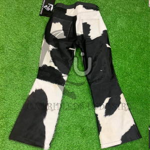 Pantalones de Hombre 2026 de Cuero Genuino con Pelo de Vaca, Cintura Elástica, Corte Medio, Estilo Hip Hop, Atrevido y a la Moda - Product Image 5