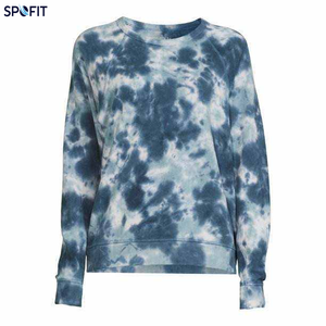 เสื้อสเวตเชิ้ตคอกลมแบบย้อมสีตามสั่งสำหรับผู้ชายและผู้หญิง ทรงโอเวอร์ไซส์ สไตล์ลำลอง สตรีทแวร์ แขนยาว ผ้าฝ้ายฟลีซ - Product Image 6