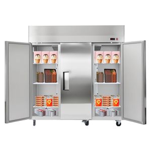 "71.65" Width 50.2 Cu.ft Upright <b>Freezer</b> with 3 Doors & Auto Defrost 12 Adjustable Shelves-Commercial/ Household Use" - Product Image 1
