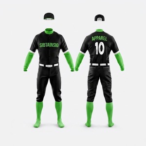 Conjuntos de Uniformes de Béisbol OME Service, Uniformes de Softbol de Color Sólido, Kits Completos, Paquete de Uniformes de Béisbol para Clubes, Talla Adulto - Product Image 1