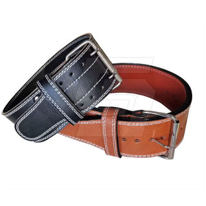 Ceinture de musculation en cuir de vachette durable, antidérapante, réglable et respirante avec boucle pour la musculation, le powerlifting et la salle de sport - Product Image 5