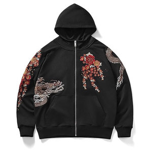 Sweat-shirts brodés pour hommes, usage extérieur et hiver - 100% coton molletonné, motif uni, designs personnalisables - Product Image 1